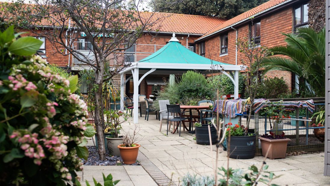 Hyman Fine House care home garden