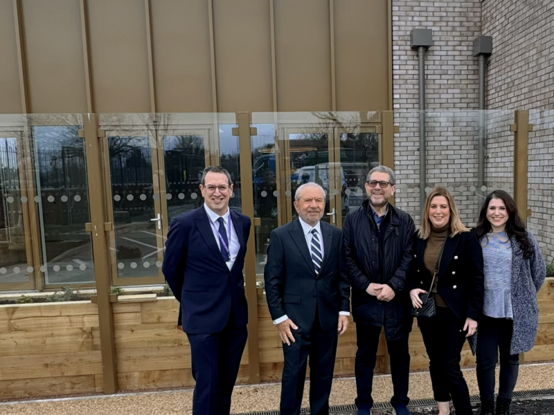 Lord Sugar visits Jewish Care's Sugar & Ronson Campus set to open this summer Lord Sugar visits Jewish Care's Sugar & Ronson Campus set to open this summer